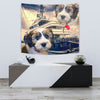 Cute Shih Tzu Dog Print Tapestry