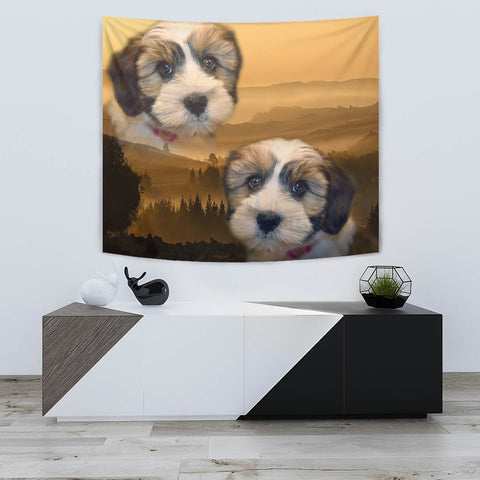 Amazing Shih Tzu Dog Print Tapestry