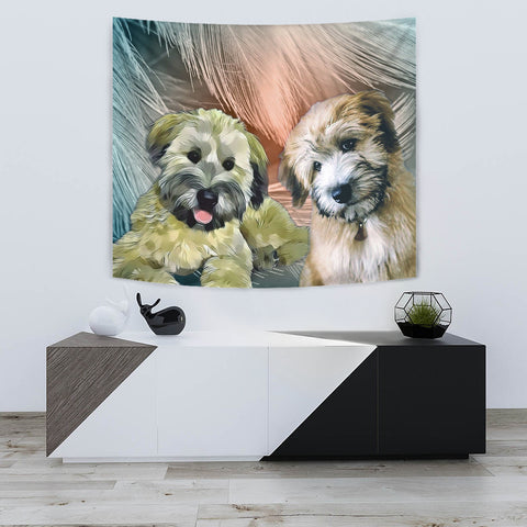 SoftCoated Wheaten Terrier Print Tapestry