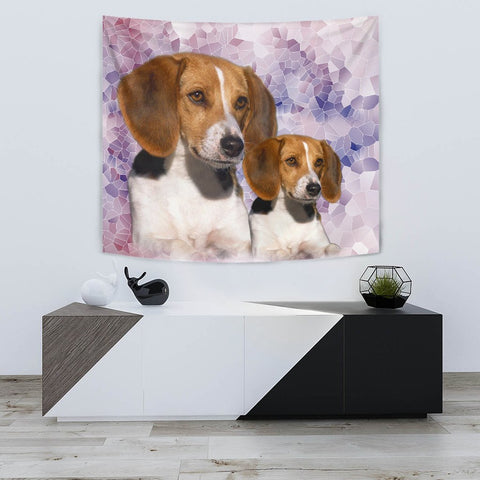 Amazing American Foxhound Dog Print Tapestry