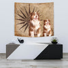 Amazing Australian Shepherd Dog Print Tapestry