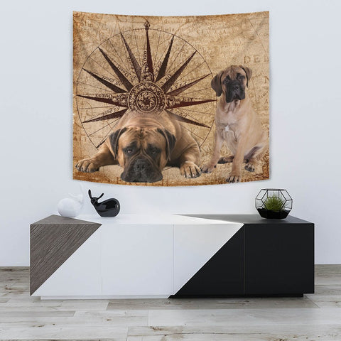 Amazing Bullmastiff Dog Print Tapestry