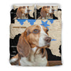 [AI Generated] Beagle From Texas Bedding Set