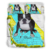 [AI Generated] Boston Terrier From California Bedding Set