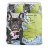 [AI Generated] French Bulldog From Alaska Bedding Set