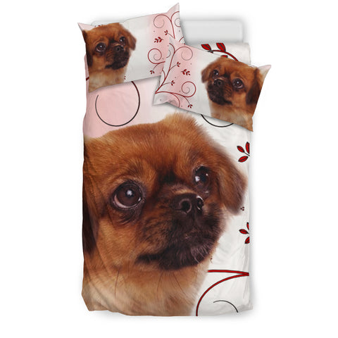 Tibetan Spaniel Dog Print Bedding Set