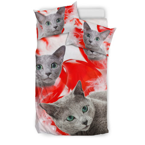 Russian Blue Print Bedding Set