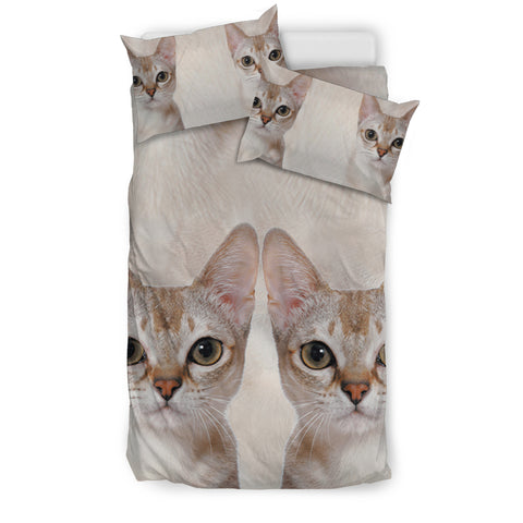 Cute Singapura Cat Print Bedding Sets