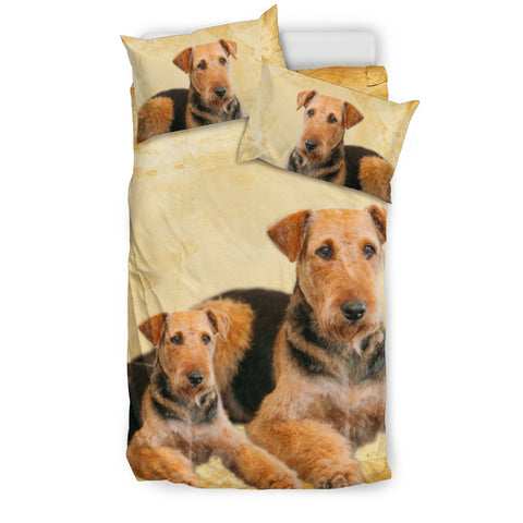 Airedale Terrier Print Bedding Set