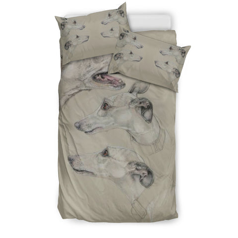 Amazing Whippet Dog Print Bedding Set