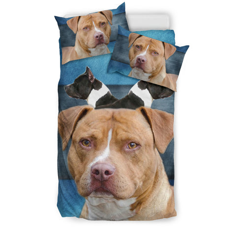 American Staffordshire Terrier Print Bedding Set
