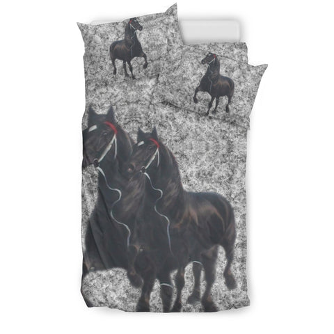 Percheron Horse Print Bedding Set