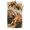 Bullmastiff Dog Print Bedding Set