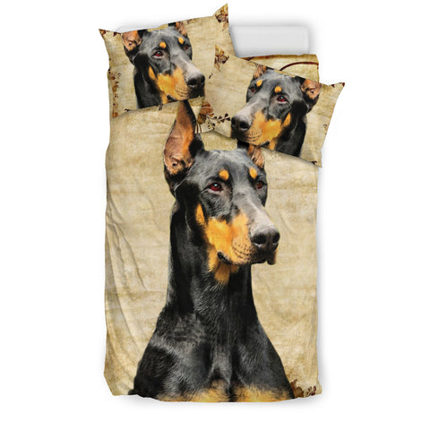 Dobermann Dog Print Bedding Set