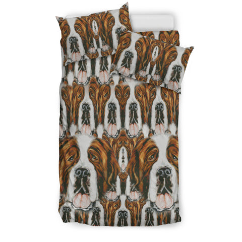 Saint Bernard Dog Patterns Print Bedding Sets