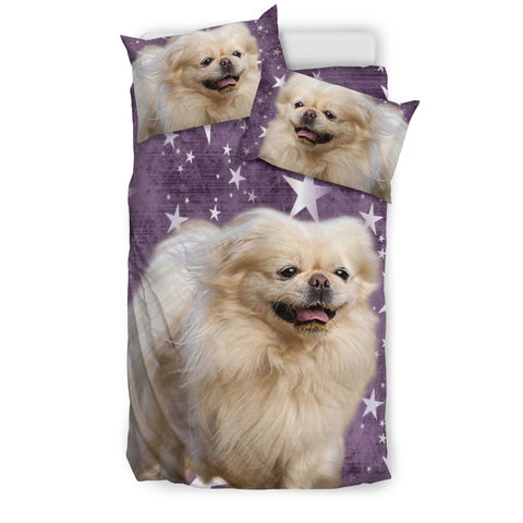 Cute Pekingese Dog Print Bedding Set