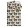 Australian Shepherd Dog Pattern Print Bedding Set