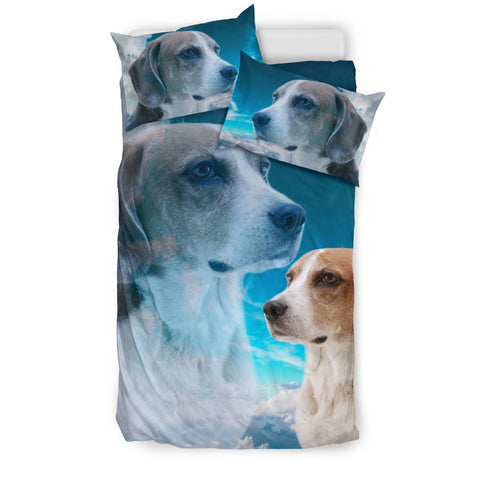 Cute English Foxhound Print Bedding Set