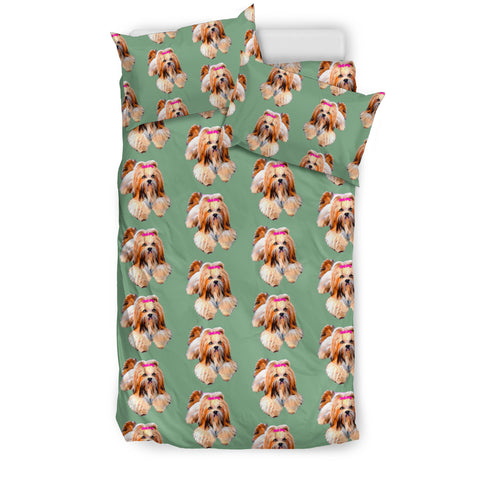 Lovely Lhasa Apso Dog Print Bedding Set