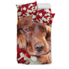 Cute Irish Setter Dog Print Bedding Set free Shipping
