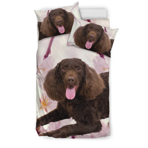 American Water Spaniel Print Bedding Set