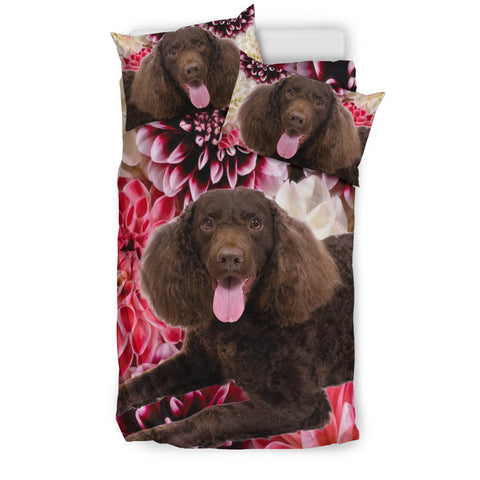 Cute American Water Spaniel Print Bedding Set