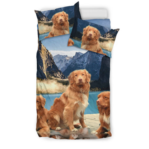 Cute Nova Scotia Duck Tolling Retriever Print Bedding Sets