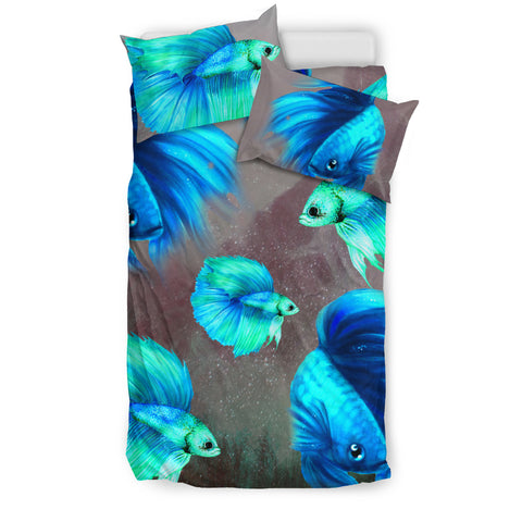 Siamese Fighting Fish (Betta Fish) Print Bedding Set