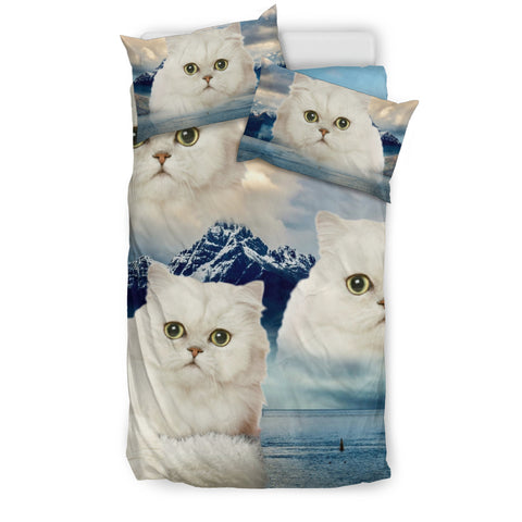 Cute Persian Cat Print Bedding Set