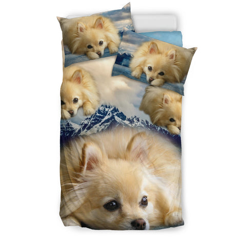 Lovely Pomeranian Dog Print Bedding Set