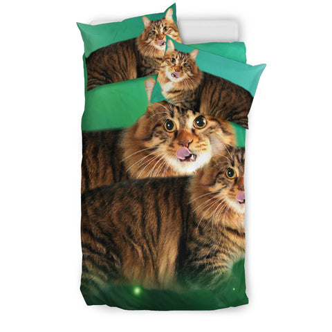 Lovely American Bobtail Cat Print Bedding Set