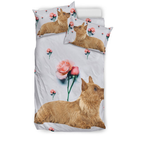 Australian Terrier dog Floral Print Bedding Sets