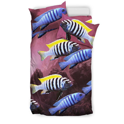 Cynotilapia Afra (Afra Cichlid) Fish Print Bedding Set