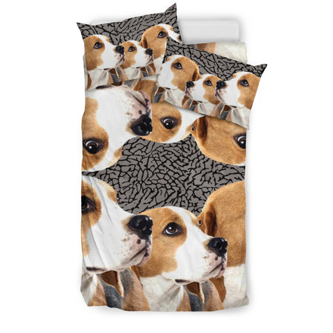 Lovely Beagle Dog 3D Print Bedding Set