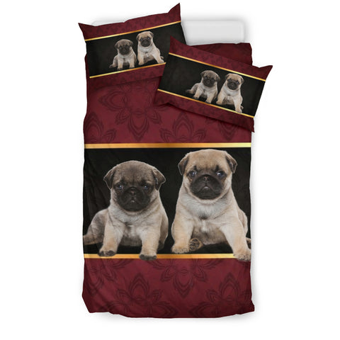 Pug Puppies Print Bedding Sets