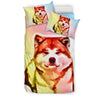 Amazing Colorful Akita Dog Print Bedding Sets