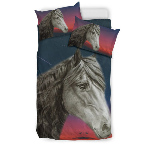 Friesian Horse Print Bedding Sets