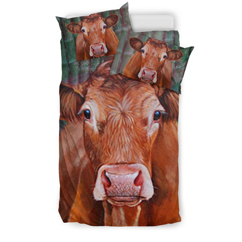 Limousin Cattle (Cow) Art Print Bedding Set