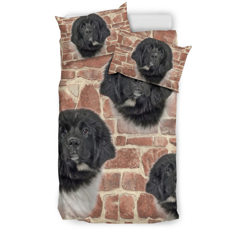 Newfoundland Dog Print Bedding Set