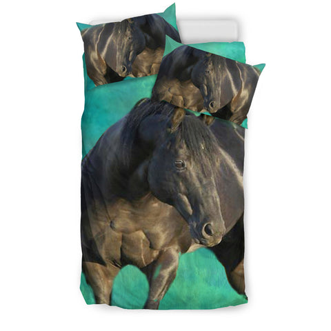 Thoroughbred Horse Print Bedding Set