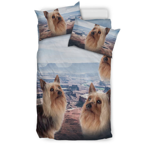 Cute Australian Silky Terrier Print Bedding Set