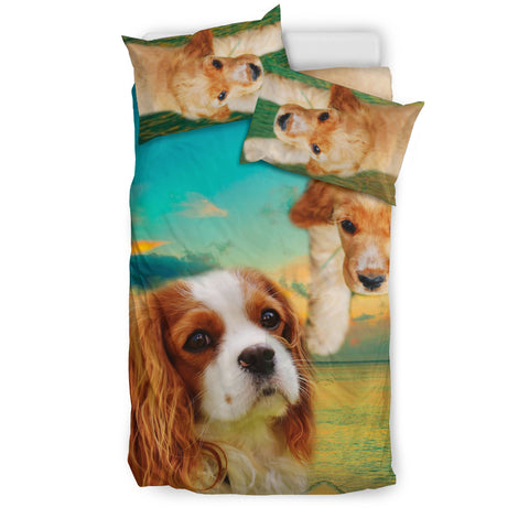 Lovely Cavalier King Charles Spaniel Dog Print Bedding Sets