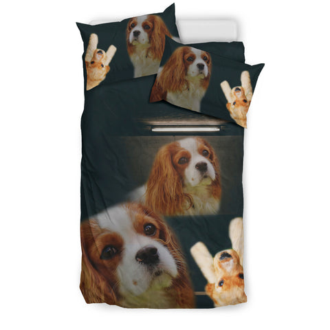 Amazing Cavalier King Charles Spaniel Dogs Print Bedding Sets