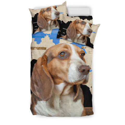 [AI Generated] Beagle From Texas Bedding Set