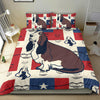 [AI Generated] Basset Hound Texas Bedding Set