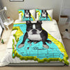 [AI Generated] Boston Terrier From California Bedding Set