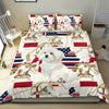 [AI Generated] Maltese Dog Georgia Print Bedding Set