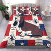 [AI Generated] Basset Hound Texas Bedding Set