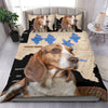 [AI Generated] Beagle From Texas Bedding Set