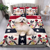 [AI Generated] Cute Maltese Dog Georgia Print Bedding Set